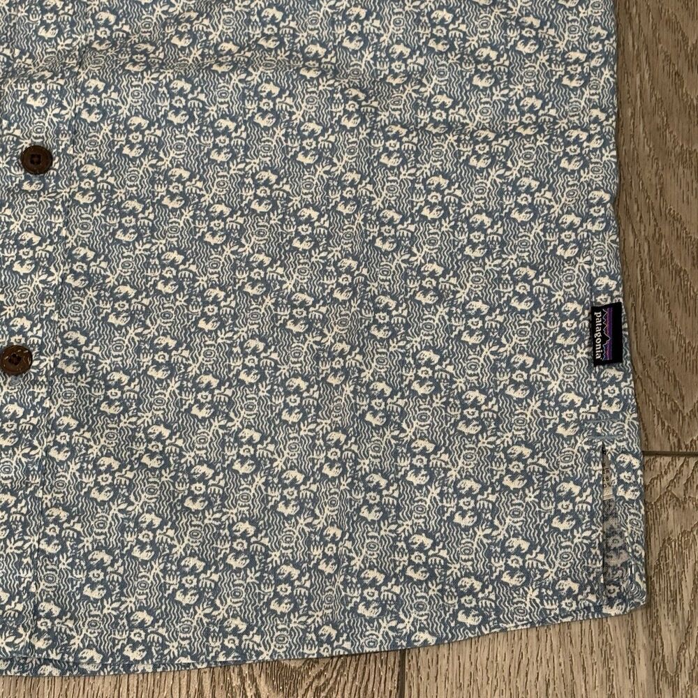 Patagonia Back Step S/S Shirt Mens Small NWT Mountain Breeze/Still Blue Outdoors - Picture 3 of 6